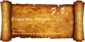 Fogarasi Viktor névjegykártya